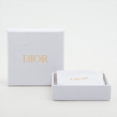 Christian Dior CD Star Gold Rhinestone Earrings Costume Jewellery