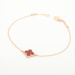 Van Cleef & Arpels Sweet Alhambra Carnelian Bracelet 2023