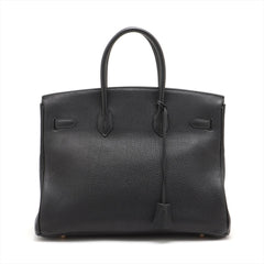 Hermes Birkin 35 Togo Black Square E Stamp