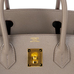 Hermes Birkin 30 Epsom Sellier Etain - Y Stamp