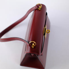 Hermes Vintage Mini Kelly 20 Rouge R Circle Stamp