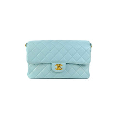 Chanel Vintage Double Side Flap Bag Blue