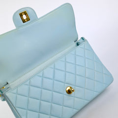 Chanel Vintage Double Side Flap Bag Blue