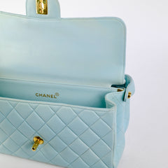 Chanel Vintage Double Side Flap Bag Blue