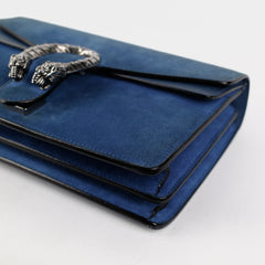 Gucci Small Dionysus Blue Suede