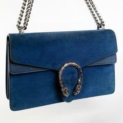 Gucci Small Dionysus Blue Suede