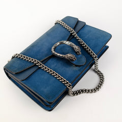 Gucci Small Dionysus Blue Suede