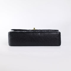 Chanel Medium M/L Caviar Classic Flap Black 23 series