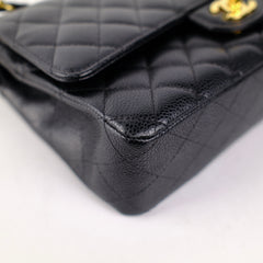 Chanel Medium M/L Caviar Classic Flap Black 23 series