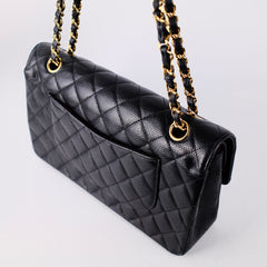 Chanel Medium M/L Caviar Classic Flap Black 23 series