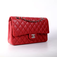 Chanel Classic Flap Medium/Large M/L Caviar Red - Series 14