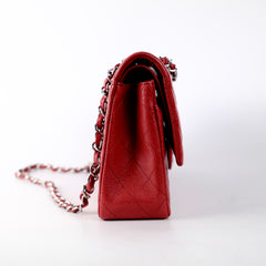 Chanel Classic Flap Medium/Large M/L Caviar Red - Series 14