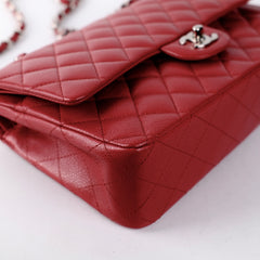 Chanel Classic Flap Medium/Large M/L Caviar Red - Series 14