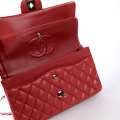 Chanel Classic Flap Medium/Large M/L Caviar Red - Series 14