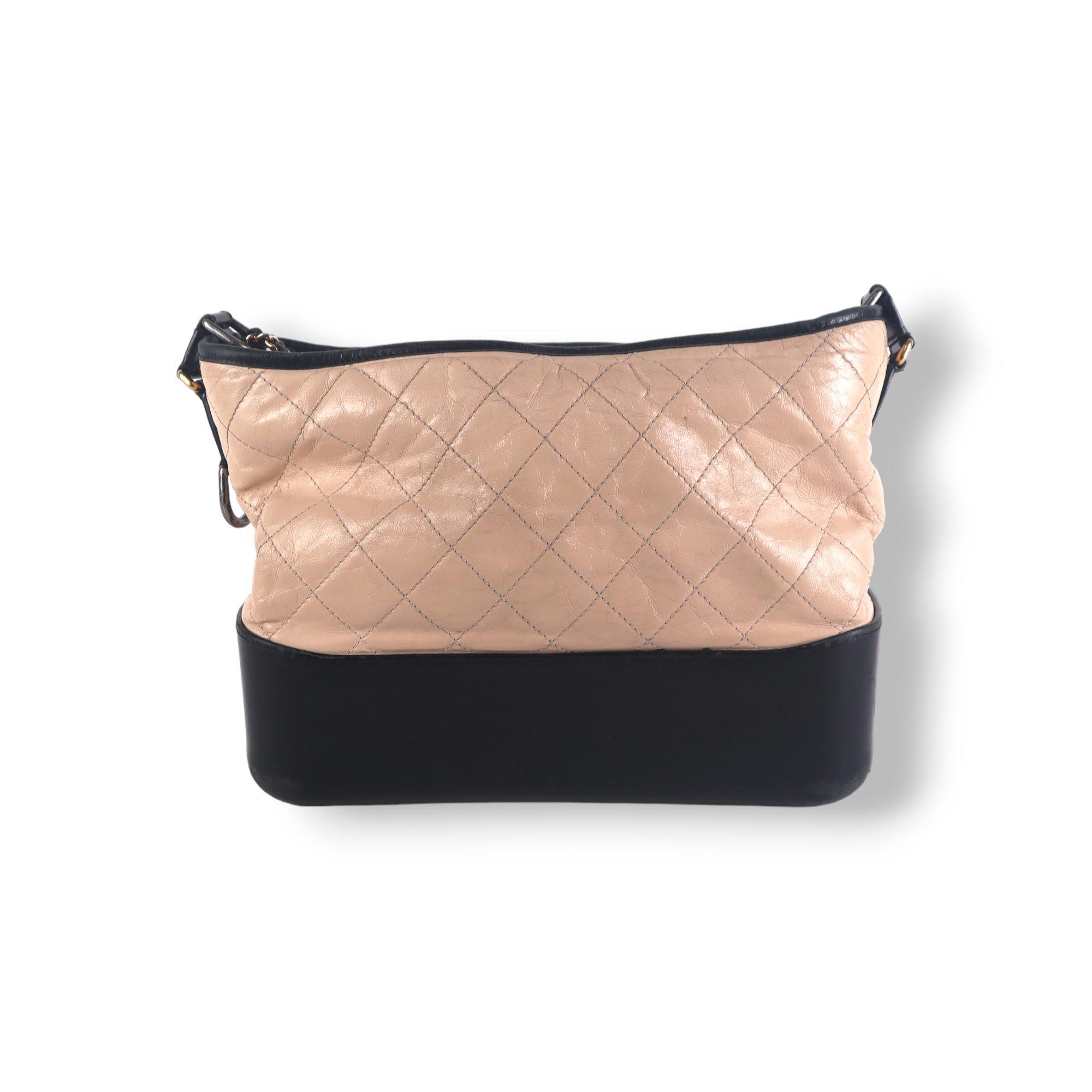 Chanel Chevron Gabrielle Small Dark Beige - THE PURSE AFFAIR