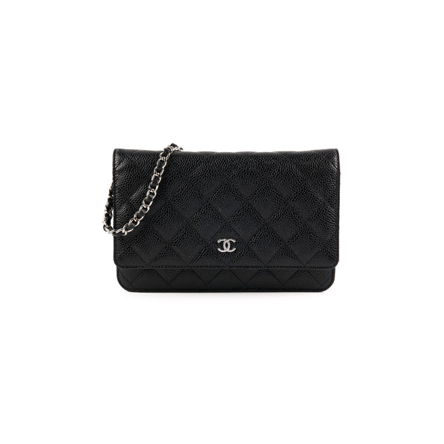 Chanel Caviar Turquoise 5 Slot Zipper Card Holder - THE PURSE AFFAIR