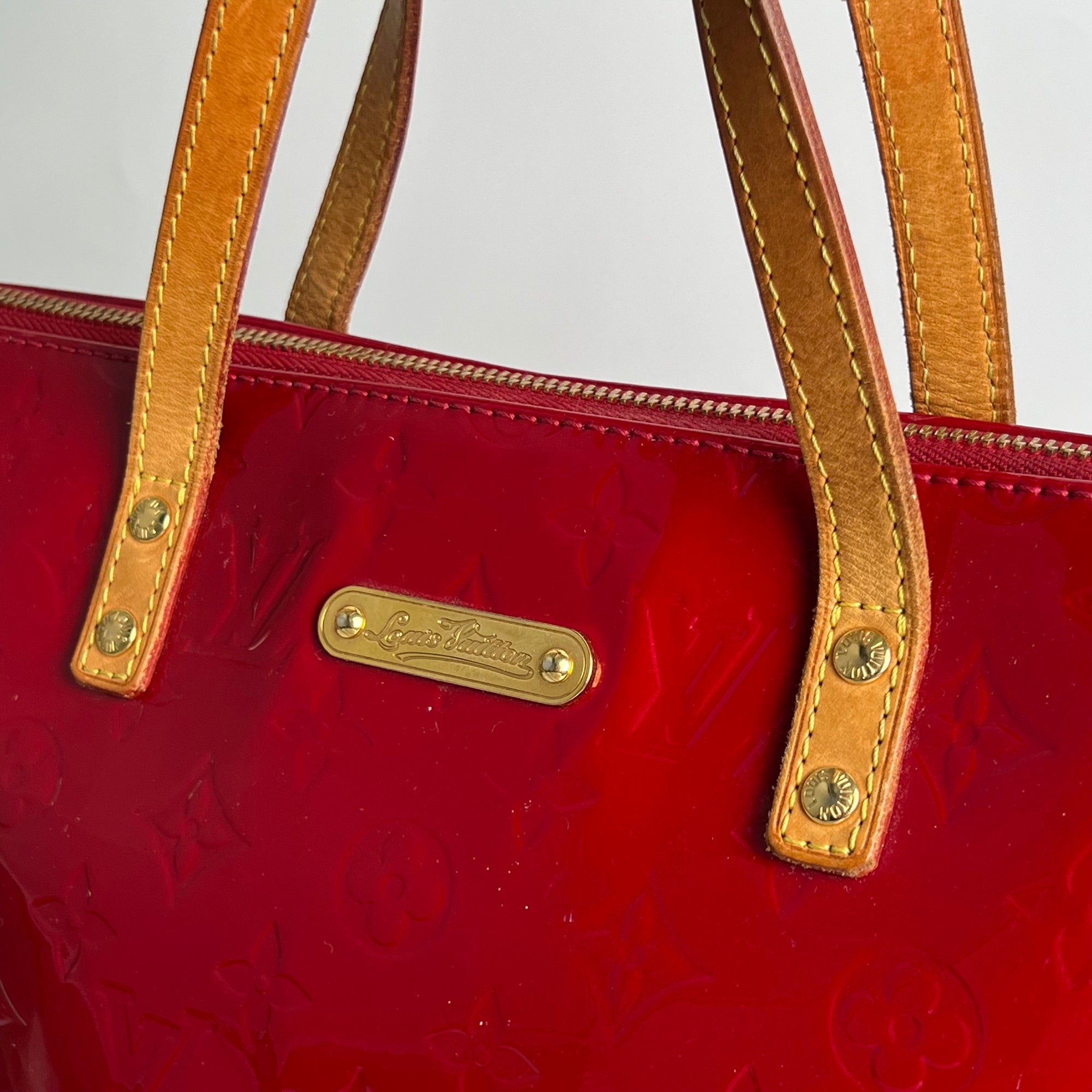 Louis Vuitton Monogram Vernis Bellevue PM - Red Totes, Handbags - LOU767741