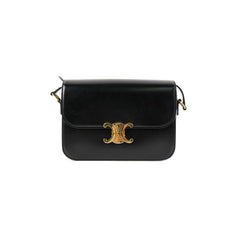 Celine Triomphe Medium Black Crossbody Bag