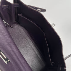 Hermes Kelly 32 Purple Clemence - I Square Stamp