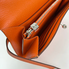 Hermes Orange Kelly Wallet