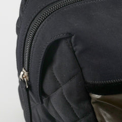 Chanel CC Logo Black Khaki Tote Bag