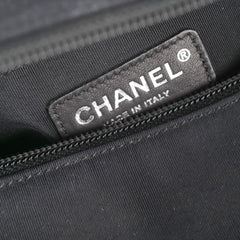 Chanel CC Logo Black Khaki Tote Bag