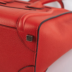 Celine Mirco Luggage Bag Red