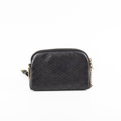 Saint Laurent Gaby Black Zipped Corssbody Bag