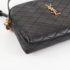 Saint Laurent Gaby Black Zipped Corssbody Bag