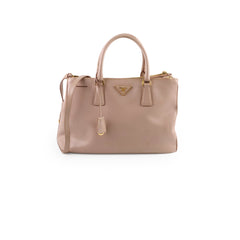 Prada Galleria Saffiano Leather Tote Beige/Lt Pink