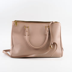 Prada Galleria Saffiano Leather Tote Beige/Lt Pink