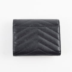 Saint Laurent Envelope Compact Black Wallet