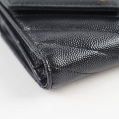 Saint Laurent Envelope Compact Black Wallet