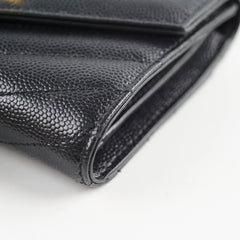 Saint Laurent Envelope Compact Black Wallet