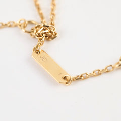 Van Cleef and Arpels Vintage Alhambra Guilloche Yellow Gold Necklace