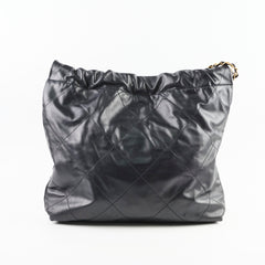 Chanel Small 22 Bag Black Microchip