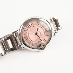 Cartier Ballon 36mm Watch Pink Face 819471ZX