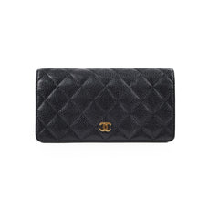 Chanel Black Long Caviar Wallet- Series 21