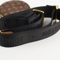 Louis Vuitton Canvas Strap With Coin Purse Monogram Black