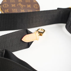 Louis Vuitton Canvas Strap With Coin Purse Monogram Black