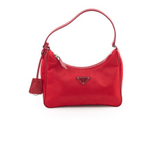 Prada Re-Edition 2005 Nylon Saffiano Mini Bag Red