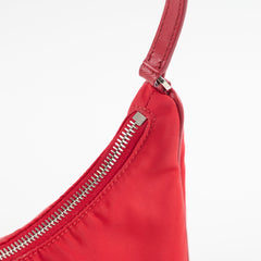 Prada Re-Edition 2005 Nylon Saffiano Mini Bag Red