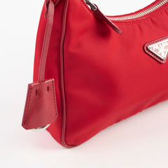 Prada Re-Edition 2005 Nylon Saffiano Mini Bag Red