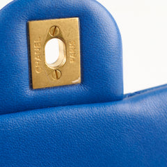 Chanel Crush Mini Square Bag Blue Lambskin