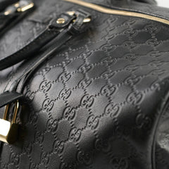 Gucci Leather Duffle Black