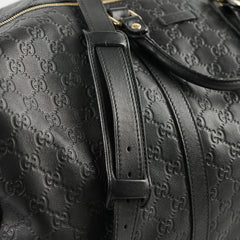 Gucci Leather Duffle Black