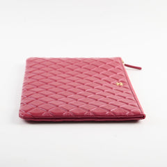 Chanel O-case Clutch Red Lambskin