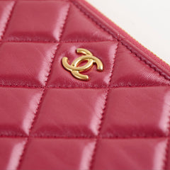 Chanel O-case Clutch Red Lambskin