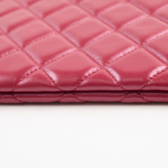 Chanel O-case Clutch Red Lambskin