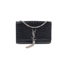 Saint Laurent Kate Medium Tassel Embossed Black